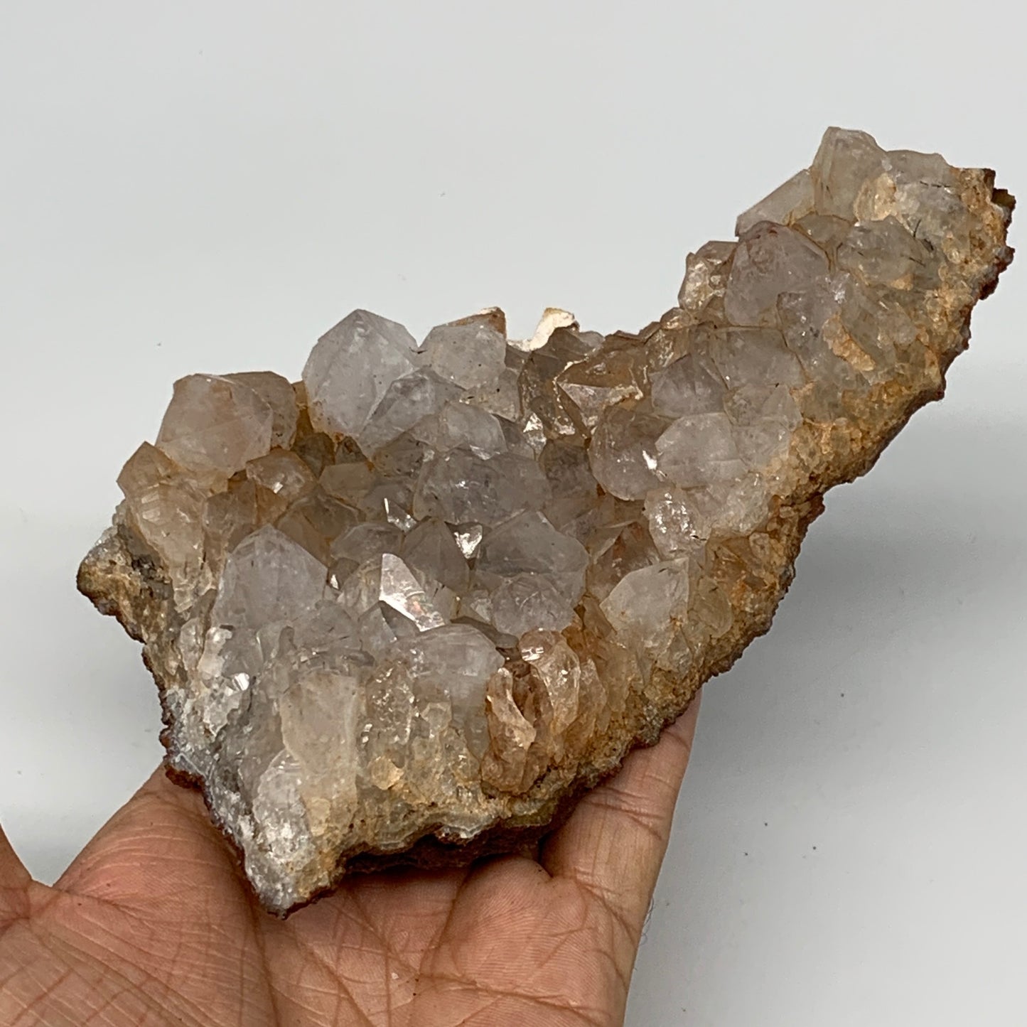 488g, 5.9"x3.1"x1.7", Rare Manganese Cluster With Quartz Mineral Specimen,B11036