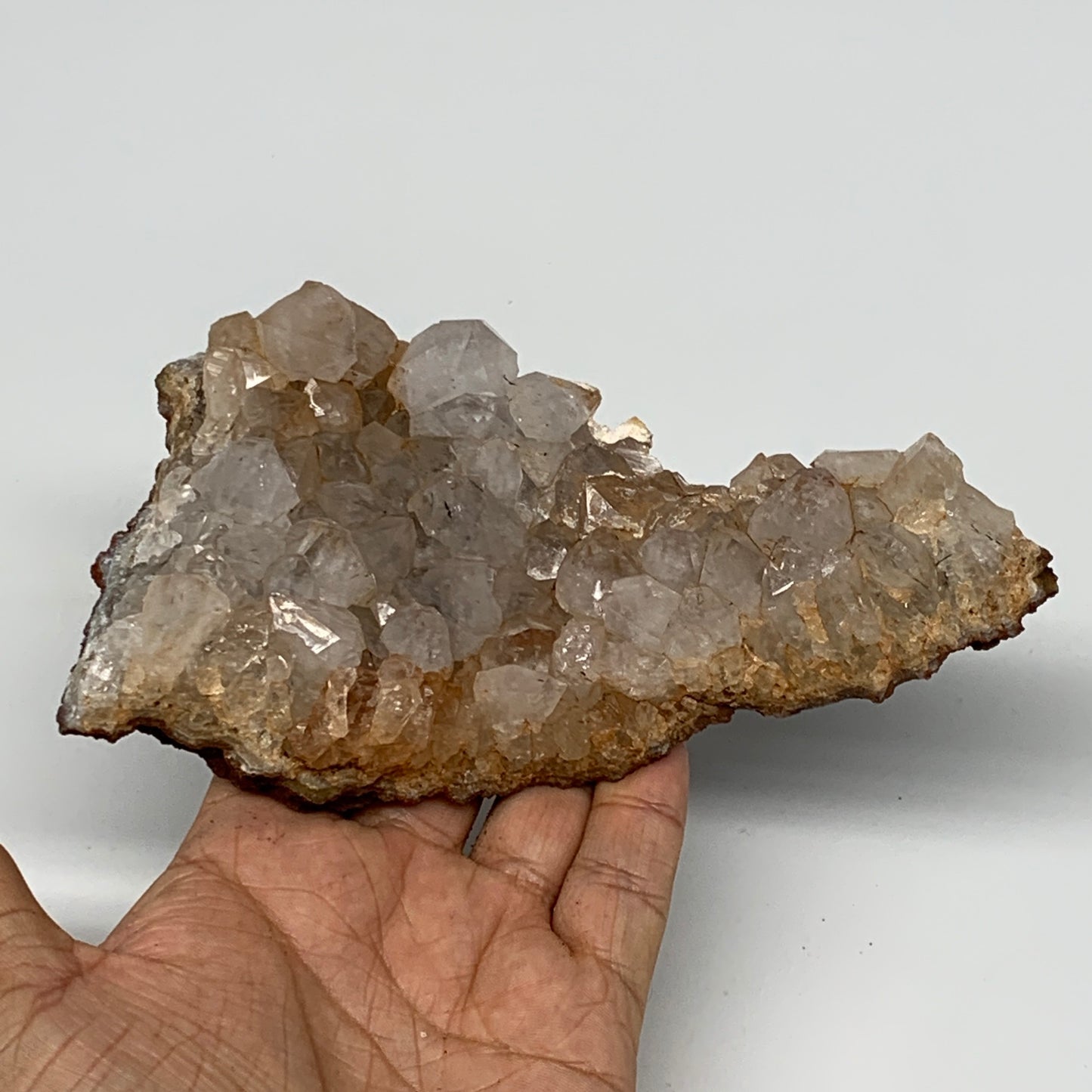 488g, 5.9"x3.1"x1.7", Rare Manganese Cluster With Quartz Mineral Specimen,B11036