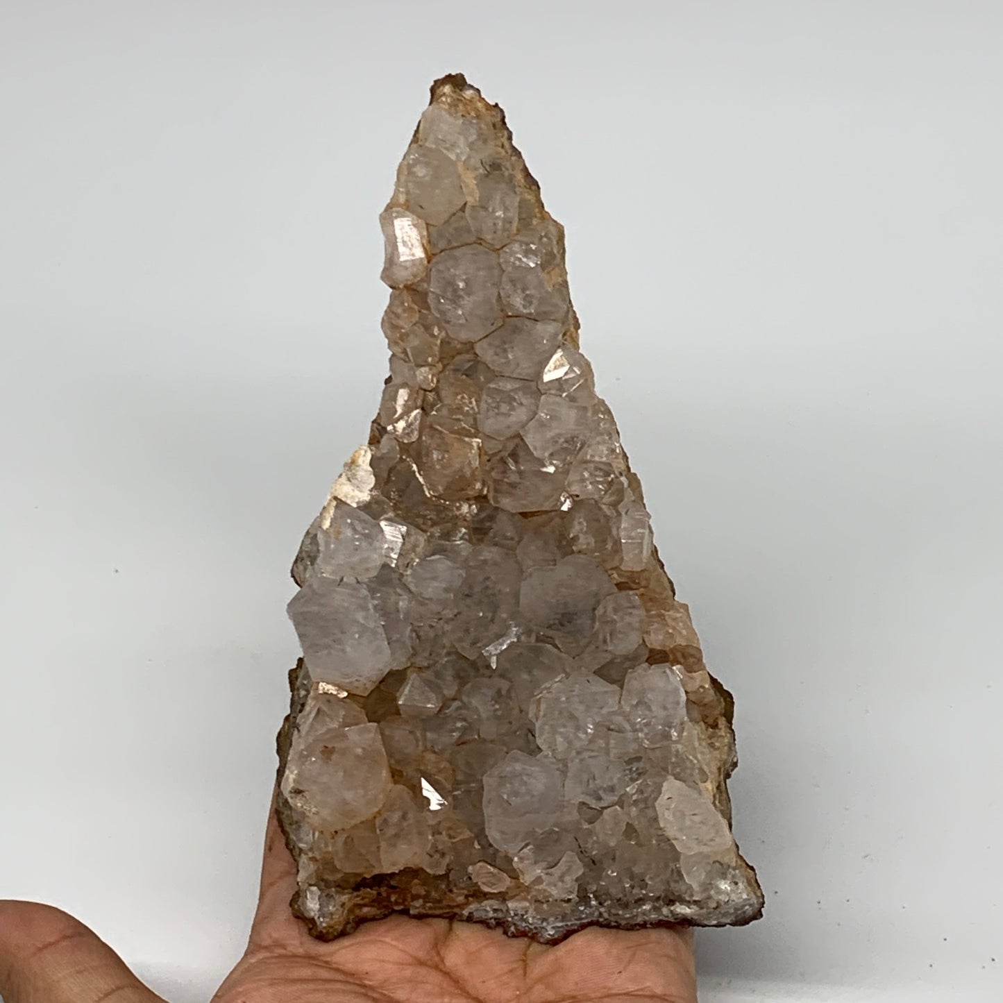 488g, 5.9"x3.1"x1.7", Rare Manganese Cluster With Quartz Mineral Specimen,B11036