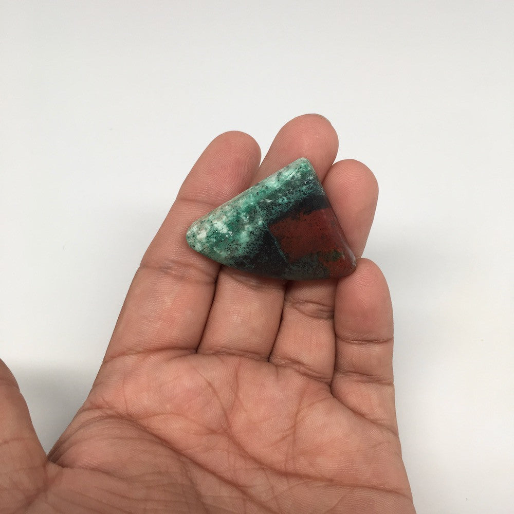 13.7g, 1.2"x 1.7" Sonora Sunset Chrysocolla Cuprite Cabochon from Mexico, SC58 - watangem.com