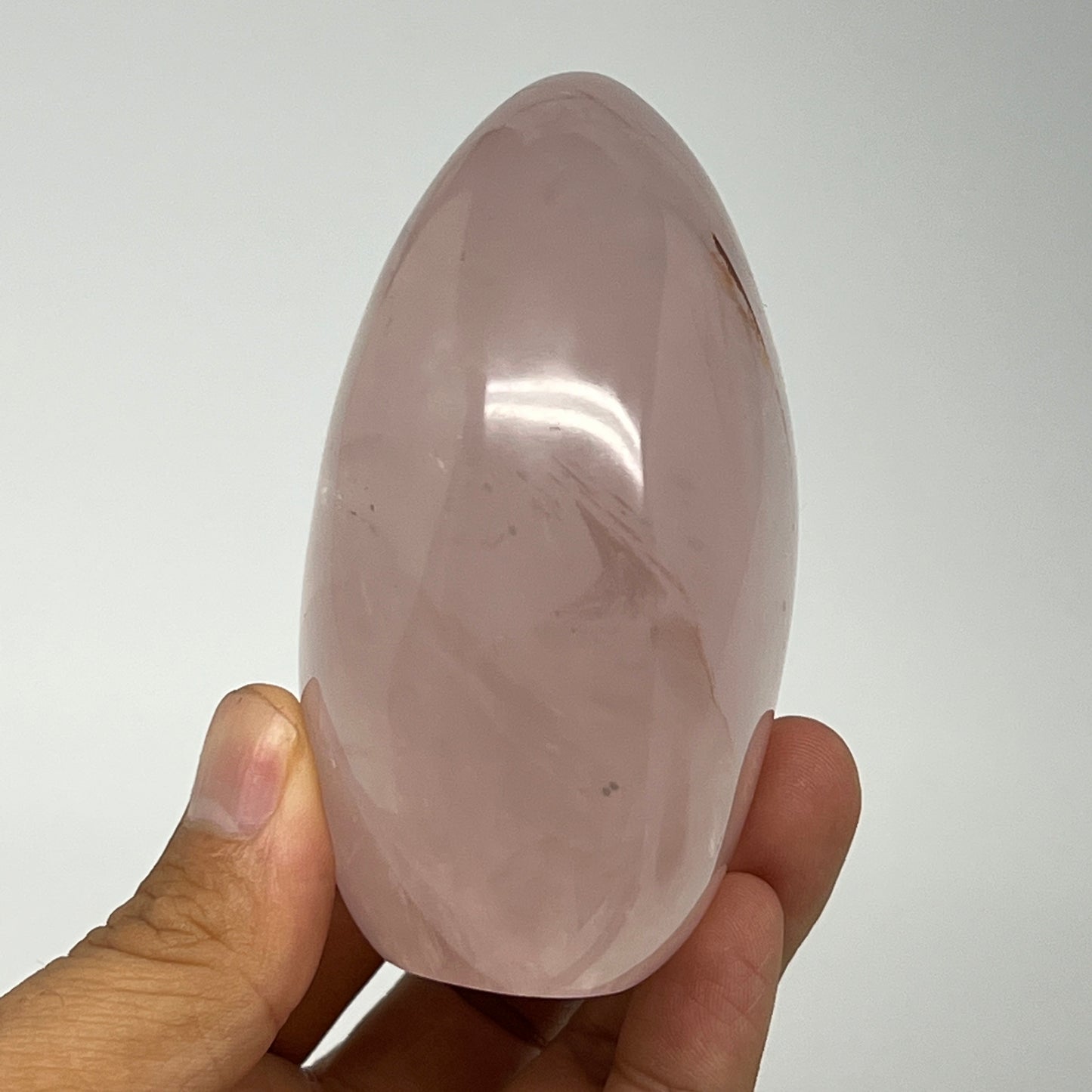 342.6g,3.3"x2.3"x1.8" Rose Quartz Crystal Freeform Polished Crystal, B20663