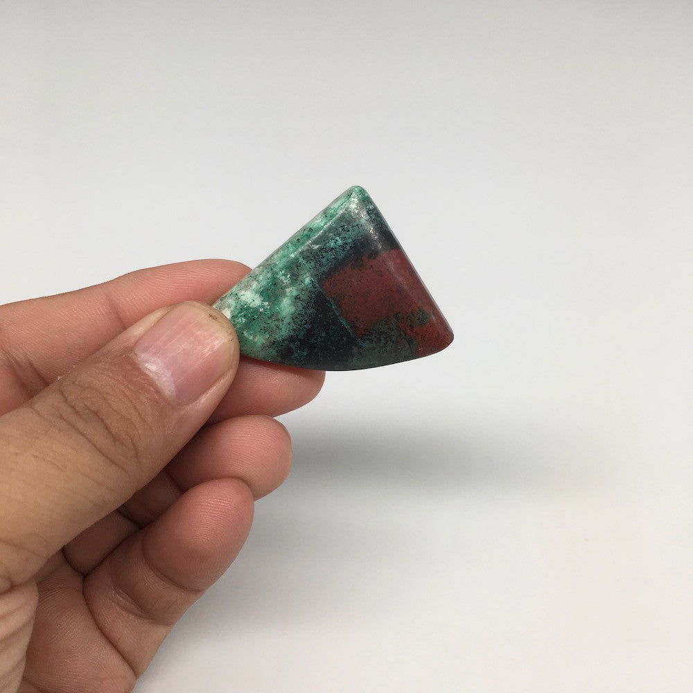 13.7g, 1.2"x 1.7" Sonora Sunset Chrysocolla Cuprite Cabochon from Mexico, SC58 - watangem.com