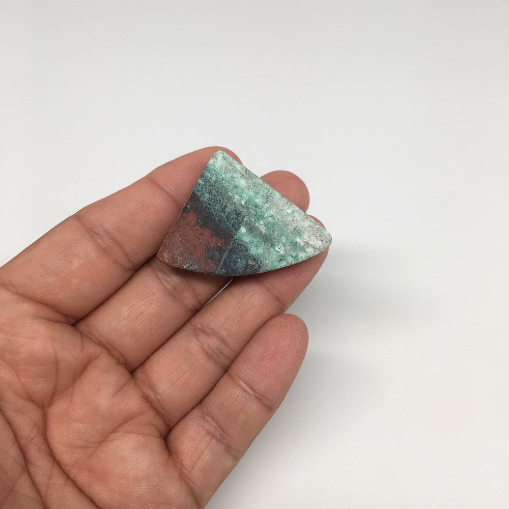 13.7g, 1.2"x 1.7" Sonora Sunset Chrysocolla Cuprite Cabochon from Mexico, SC58 - watangem.com