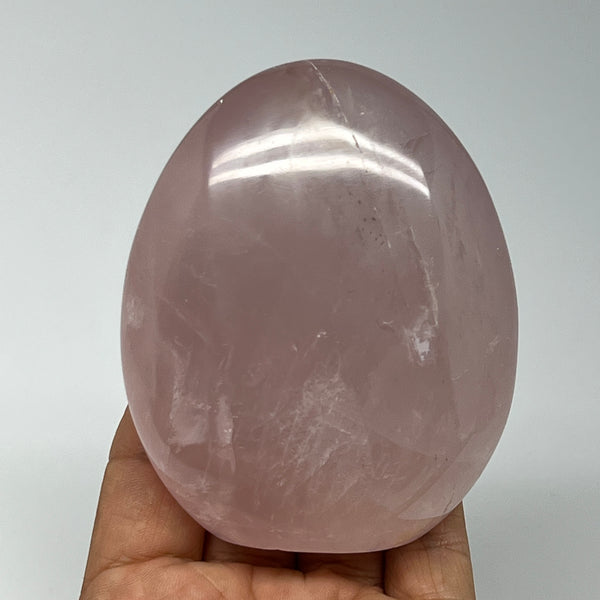 353.1g,3.4"x2.8"x1.7" Rose Quartz Crystal Freeform Polished Crystal, B20664