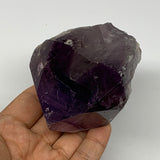 396.1g,3.5"x2.7"x2.1", Amethyst Point Polished Rough lower part Stands, B19083