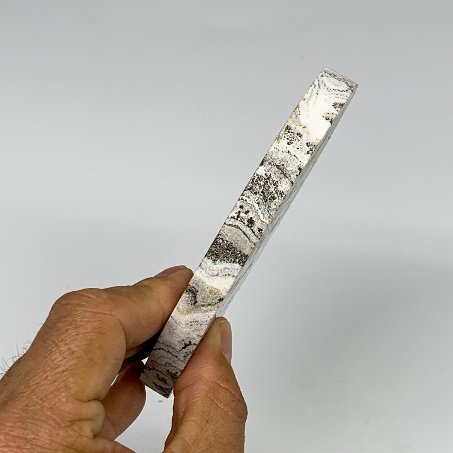 235.8g, 4.2"x0.5", Natural Picture Calcite Round Disc/Coaster @Mexico, B25473