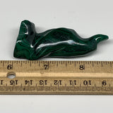 61.7g, 2.5"x1.2"x0.8" Natural Solid Malachite Penguin Figurine @Congo, B7394