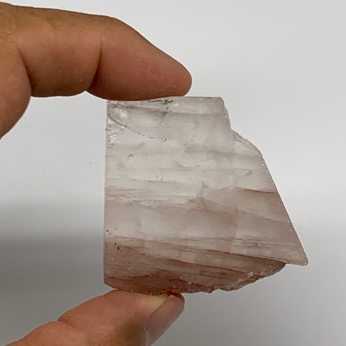 84.3g, 1.6"-2.3", 2pcs, One face polished Fire Quartz, One face semi polished, B