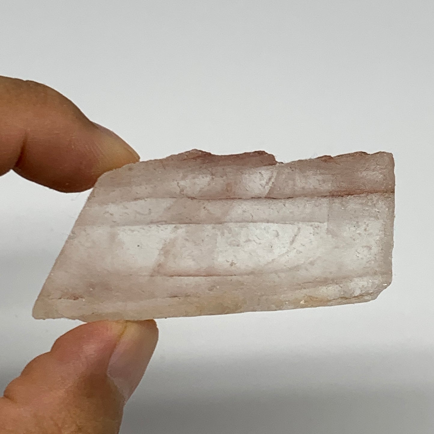 84.3g, 1.6"-2.3", 2pcs, One face polished Fire Quartz, One face semi polished, B