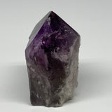 433.8g,4"x2.6"x2.1", Amethyst Point Polished Rough lower part Stands, B19085