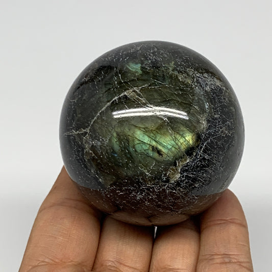 277.1g, 2.2"(56mm), Labradorite Sphere Gemstone,Crystal @Madagascar, B22362