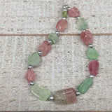 38.5cts, 14pcs, 5mm-12mm Tourmaline Gemstone Faceted Beads @Afghanistan,BE24