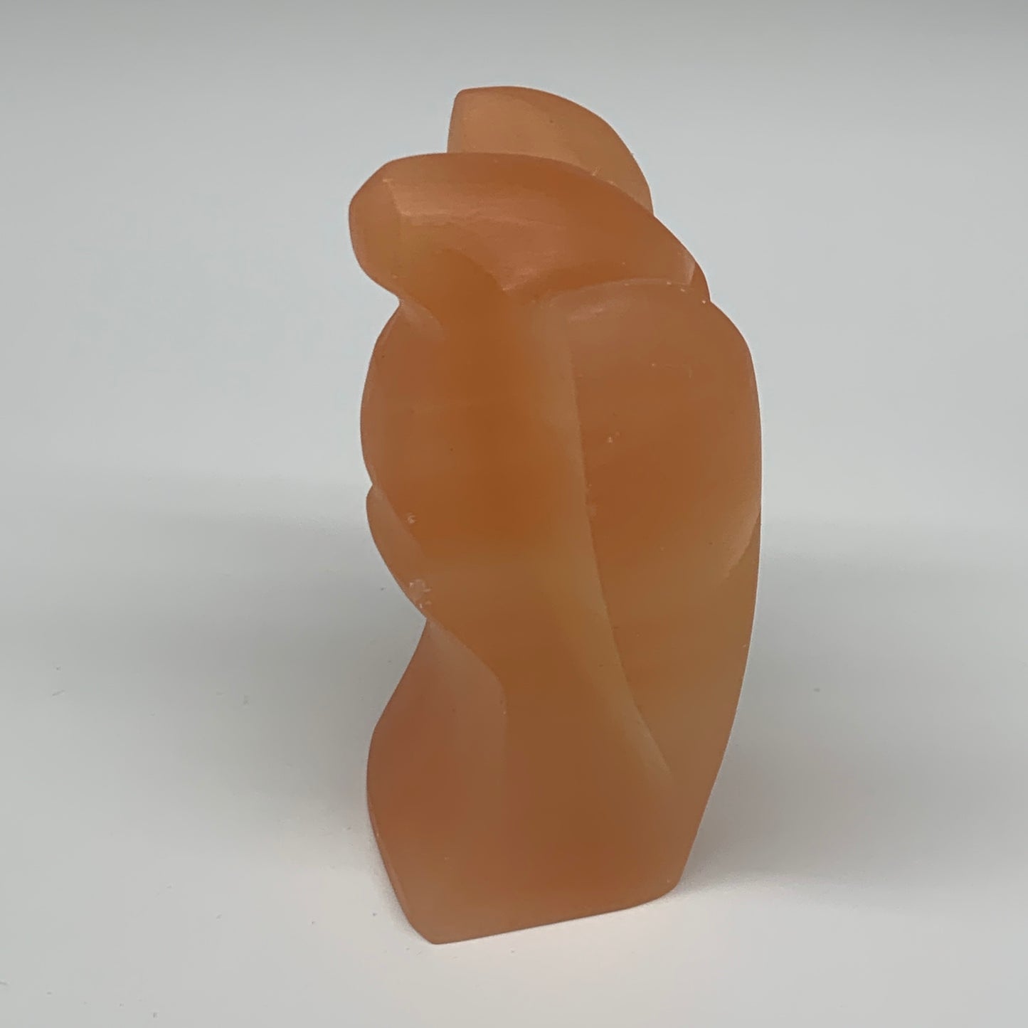 594g, 4.7"x3.3"x2"" Orange Selenite (Satin Spar) Angel Crystal @Morocco,B9385