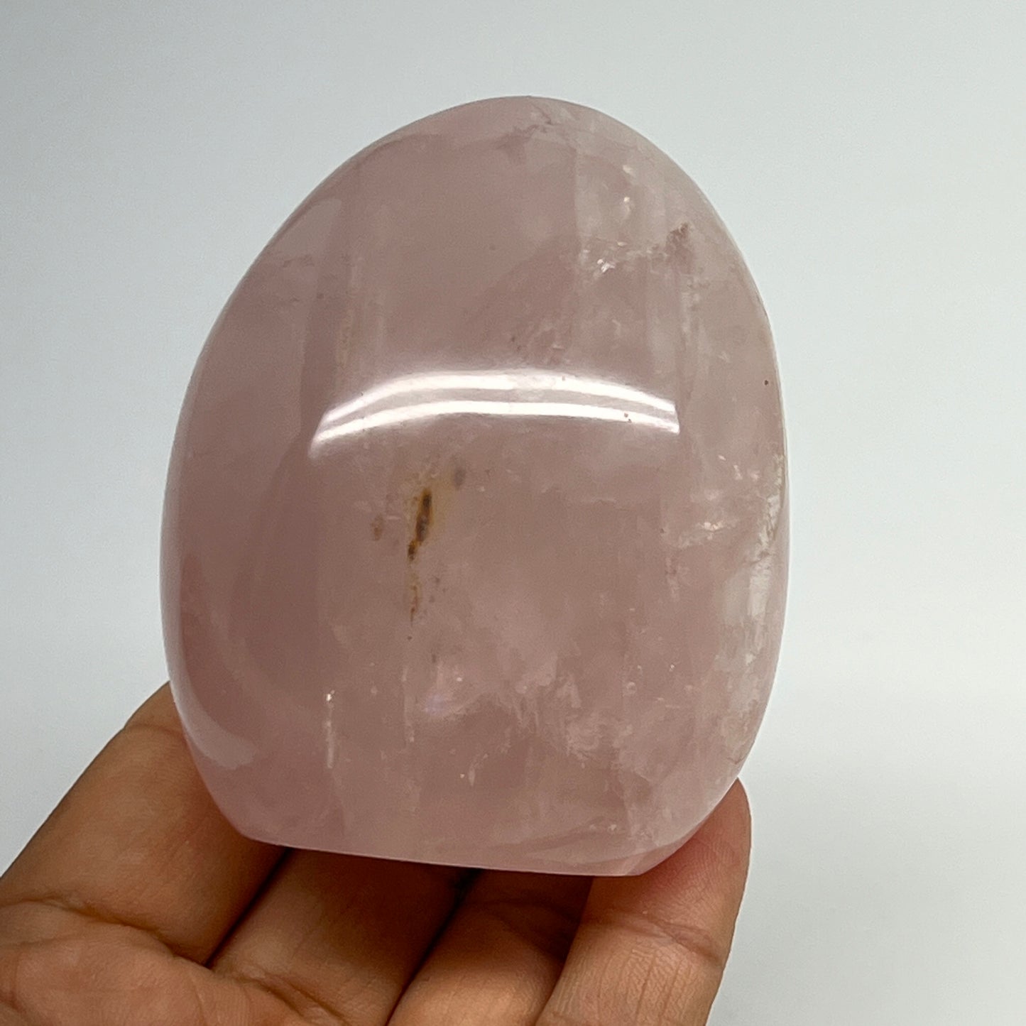 299.5g,2.8"x2.3"x1.8" Rose Quartz Crystal Freeform Polished Crystal, B20671
