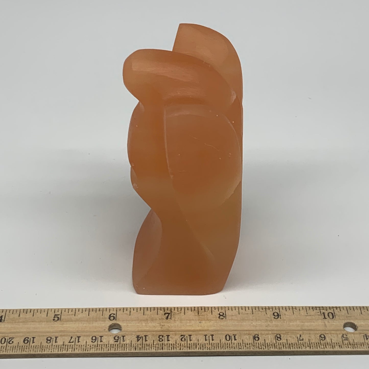 594g, 4.7"x3.3"x2"" Orange Selenite (Satin Spar) Angel Crystal @Morocco,B9385