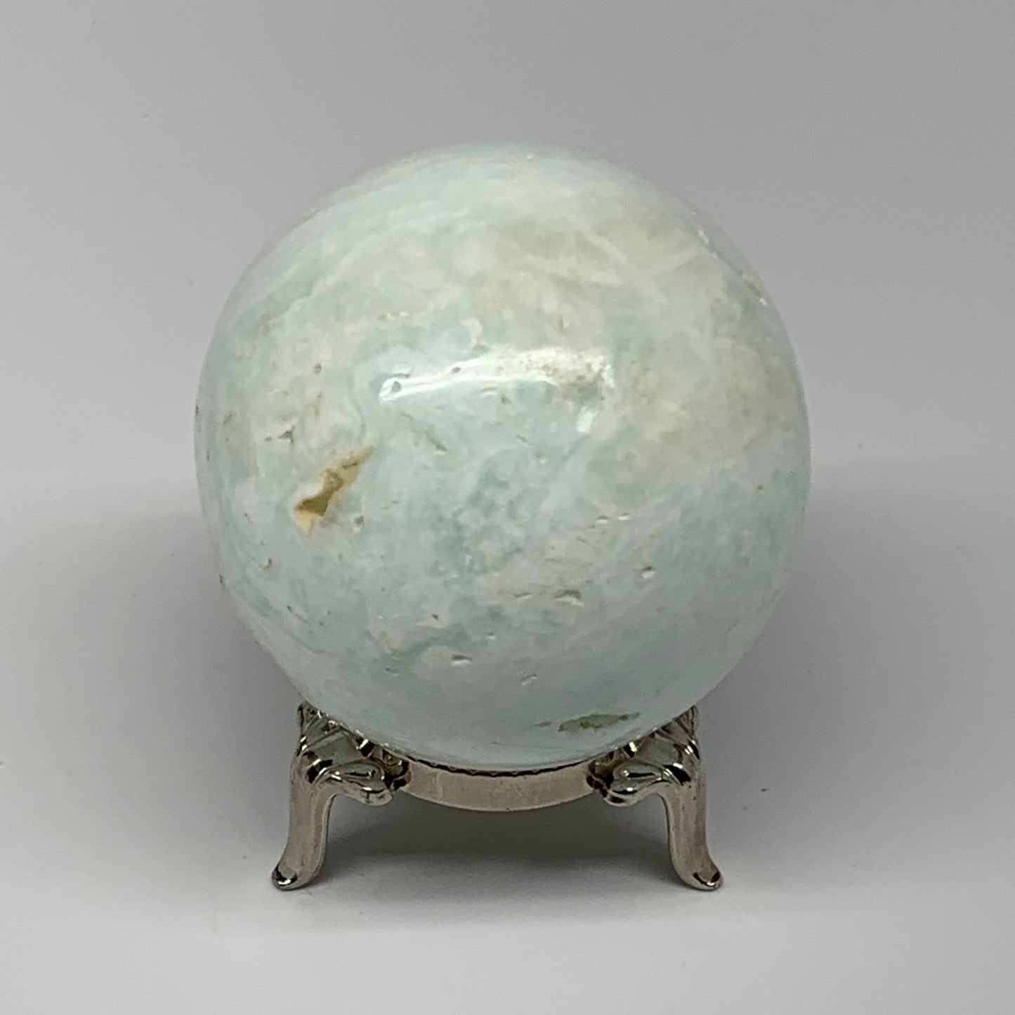 246.5g,2.2"(56mm) Caribbean Calcite Sphere Gemstone,Healing Crystal,B25166