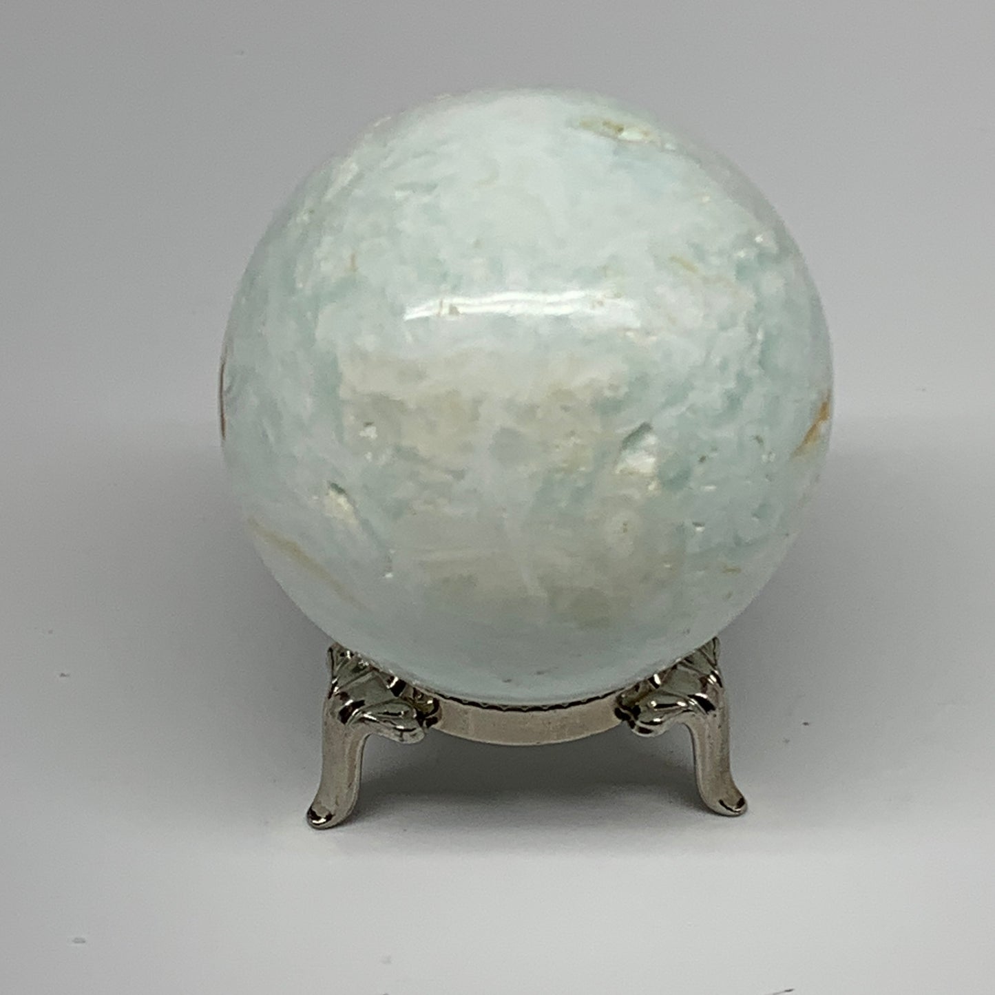 246.5g,2.2"(56mm) Caribbean Calcite Sphere Gemstone,Healing Crystal,B25166