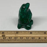 73.5g, 2.3"x1.1"x0.9" Natural Solid Malachite Penguin Figurine @Congo, B7401