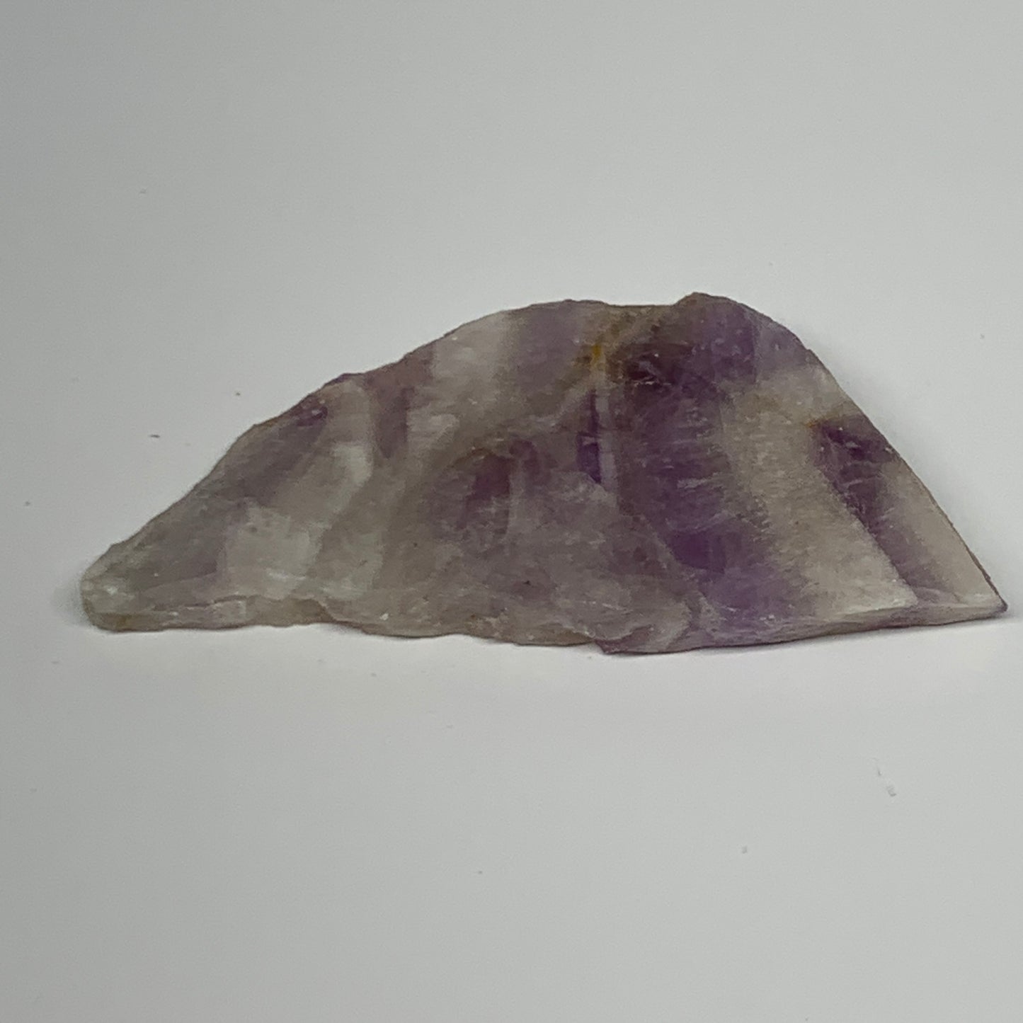 103.6g, 4.3"x2.2"x0.5", One face polished Banned Amethyst, One face semi polishe