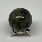 147g, 1.9"(47mm), Labradorite Sphere Gemstone,Crystal @Madagascar, B22365