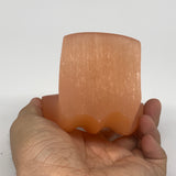 684g, 5.1"x3.3"x2.2"" Orange Selenite (Satin Spar) Angel Crystal @Morocco,B9387