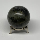 147g, 1.9"(47mm), Labradorite Sphere Gemstone,Crystal @Madagascar, B22365