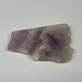 81.9g, 3.2"x2.2"x0.4", One face polished Banned Amethyst, One face semi polished