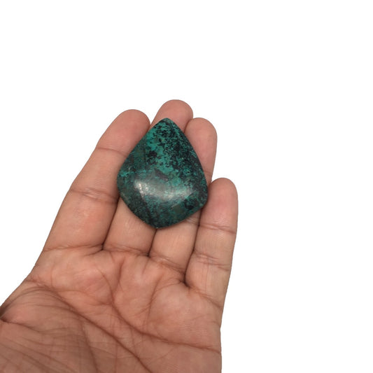 21.1g, 1.7"x 1.4" Sonora Sunset Chrysocolla Cuprite Cabochon from Mexico, SC77