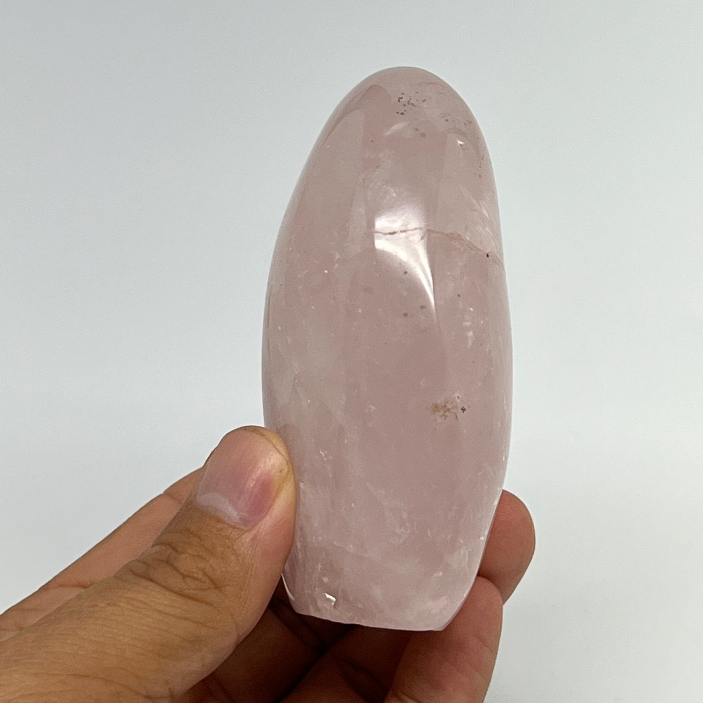 227.8g,3.3"x2"x1.5" Rose Quartz Crystal Freeform Polished Crystal, B21111