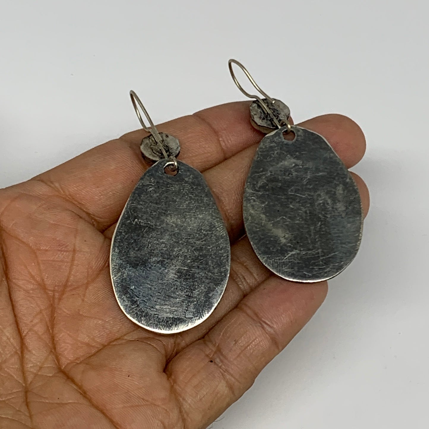 18g, 2.6"x1.1" Turkmen Earring Tribal Jewelry Carnelian Oval Boho, B14220