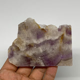 137.6g, 3.6"x2.7"x0.6", One face polished Banned Amethyst, One face semi polishe