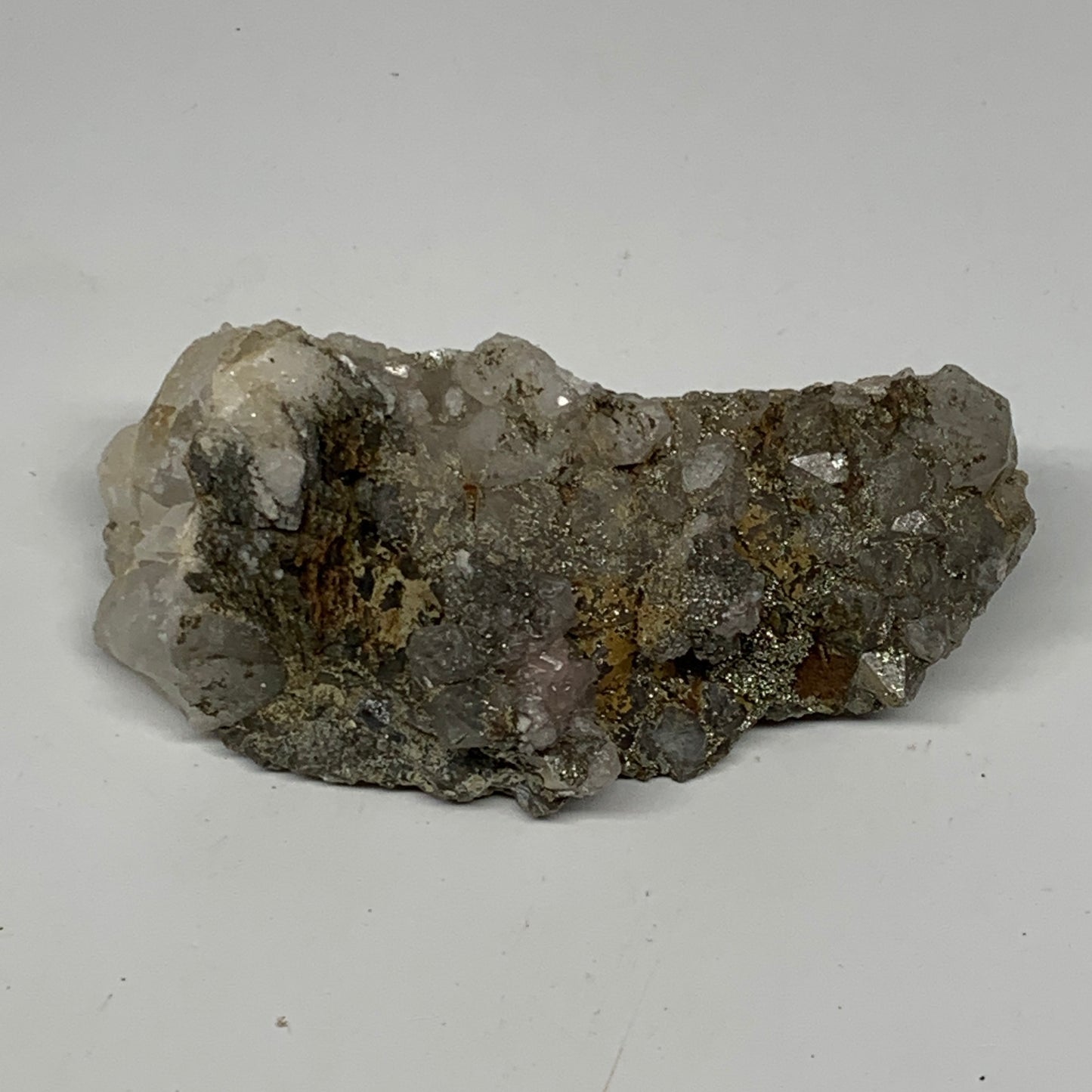 220.4g, 4.2"x2.2"x1.3", Chalcopyrite Cluster Fluorite Mineral Specimen,B11054