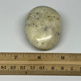 96g, 2.3"x1.7"x1", Natural Yellow Calcite Palm-Stone Crystal Polished Reiki, B16