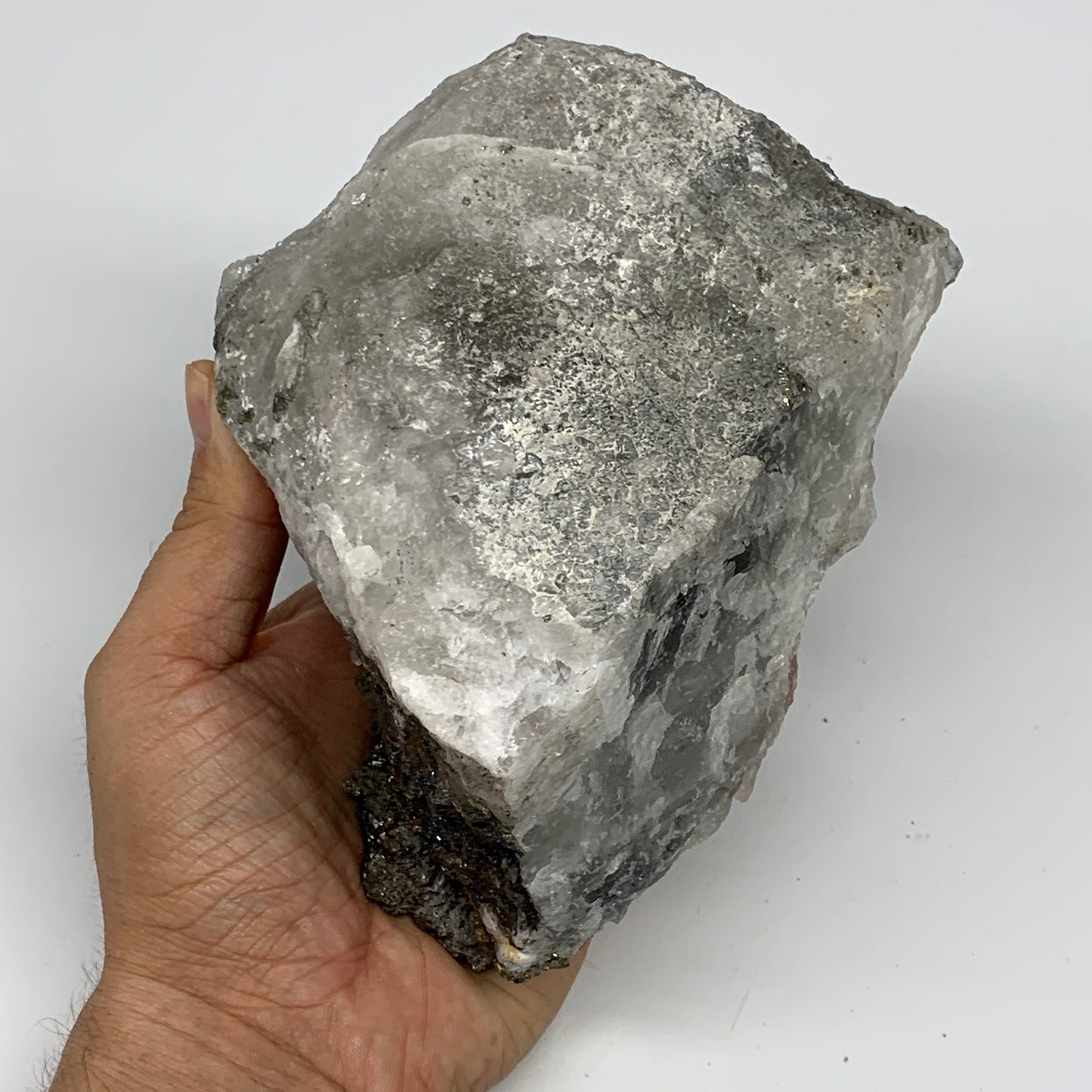 1774g, 6.1"x5"x3.6", UV Reactive Chalcopyrite Cluster Fluorite Mineral Specimen,