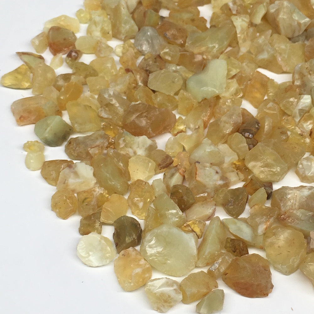 382g Lot, Approximately 8mm - 30mm Natural Rough Green Opal Crystal @Mali