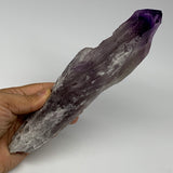 459g,8.6"x2"x1.7",Amethyst Point Polished Rough lower part from Brazil,B19095