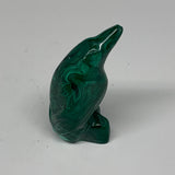 43.9g, 2.1"x0.9"x0.7" Natural Solid Malachite Penguin Figurine @Congo, B7408