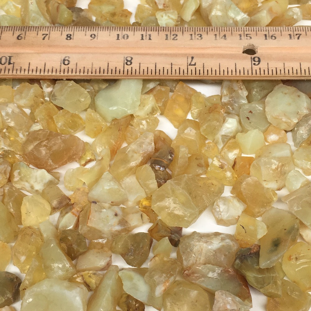 382g Lot, Approximately 8mm - 30mm Natural Rough Green Opal Crystal @Mali