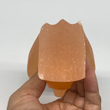648g, 4.5"x3.3"x2.5"" Orange Selenite (Satin Spar) Angel Crystal @Morocco,B9393