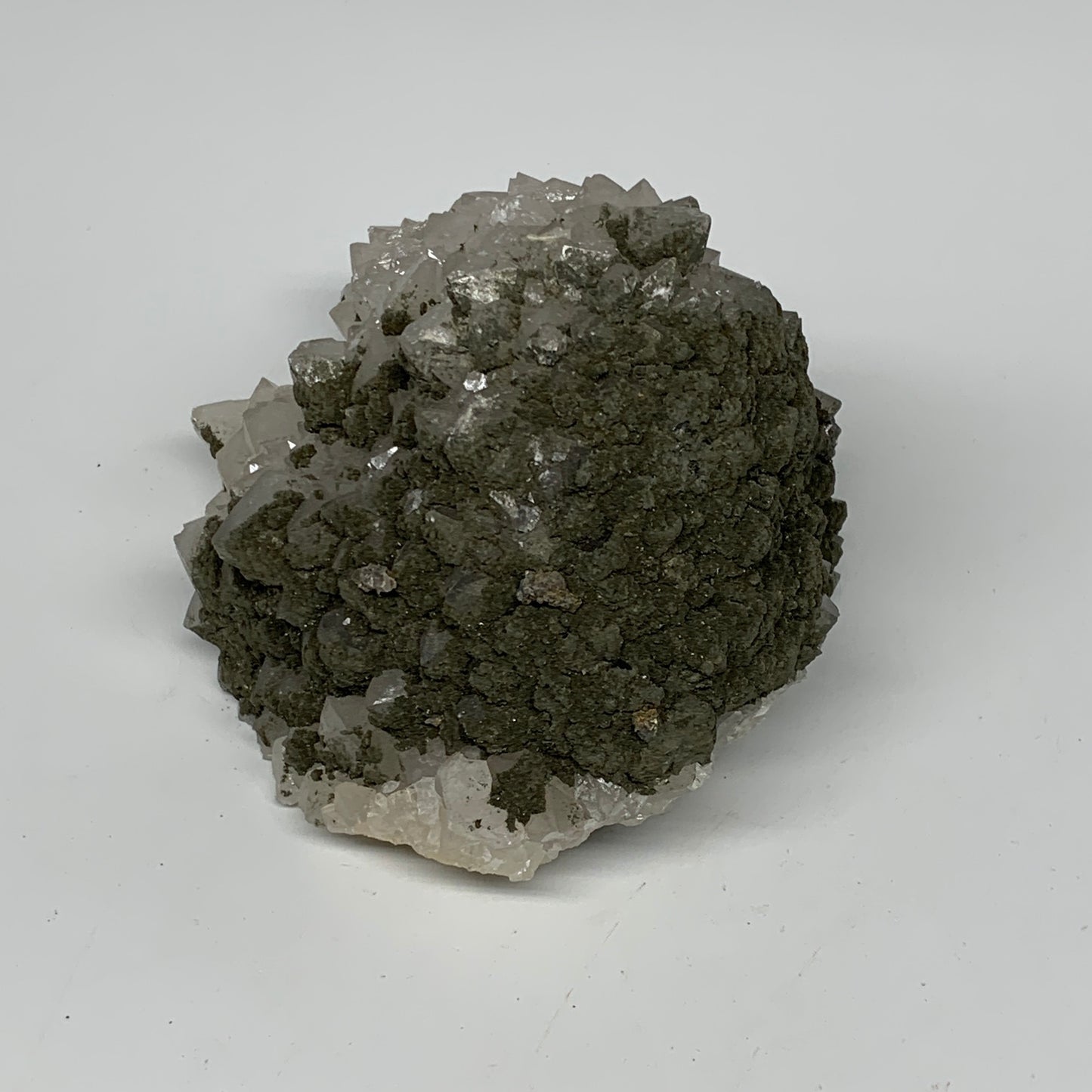 1500g, 5.8"x4.8"x3.5", UV Reactive Chalcopyrite Cluster Fluorite Mineral Specime