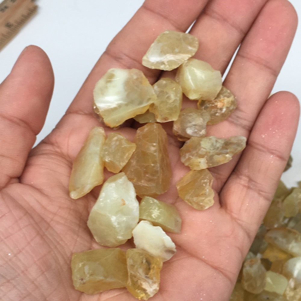 382g Lot, Approximately 8mm - 30mm Natural Rough Green Opal Crystal @Mali