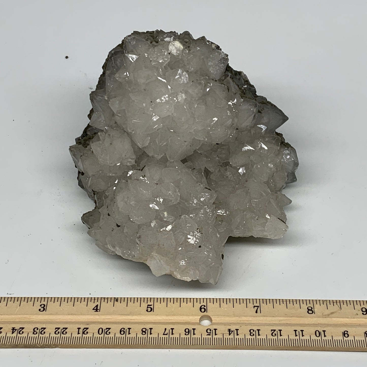 1500g, 5.8"x4.8"x3.5", UV Reactive Chalcopyrite Cluster Fluorite Mineral Specime