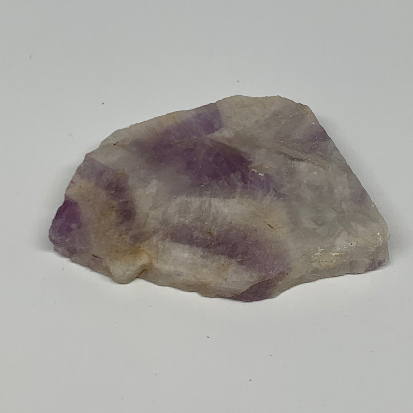 95.2g, 2.9"x2.2"x0.5", One face polished Banned Amethyst, One face semi polished