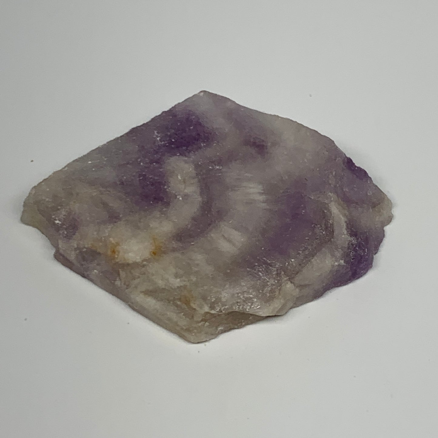 90.7g, 2.2"x2.2"x0.5", One face polished Banned Amethyst, One face semi polished