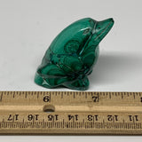 64.3g, 2.2"x1.3"x0.8" Natural Solid Malachite Penguin Figurine @Congo, B7410