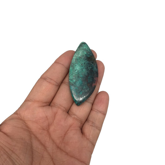 20.2g, 2.5"x 1.1" Sonora Sunset Chrysocolla Cuprite Cabochon from Mexico, SC87