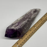 670g,8.7"x2.6"x2.1",Amethyst Point Polished Rough lower part from Brazil,B19097