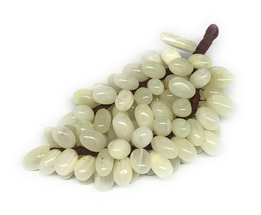 780g, 9"x4" Green Onyx Grape Bunch Stone Marble Decor @Pakistan,B25546