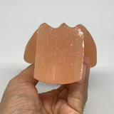 668g, 4.5"x3.6"x2.4"" Orange Selenite (Satin Spar) Angel Crystal @Morocco,B9396