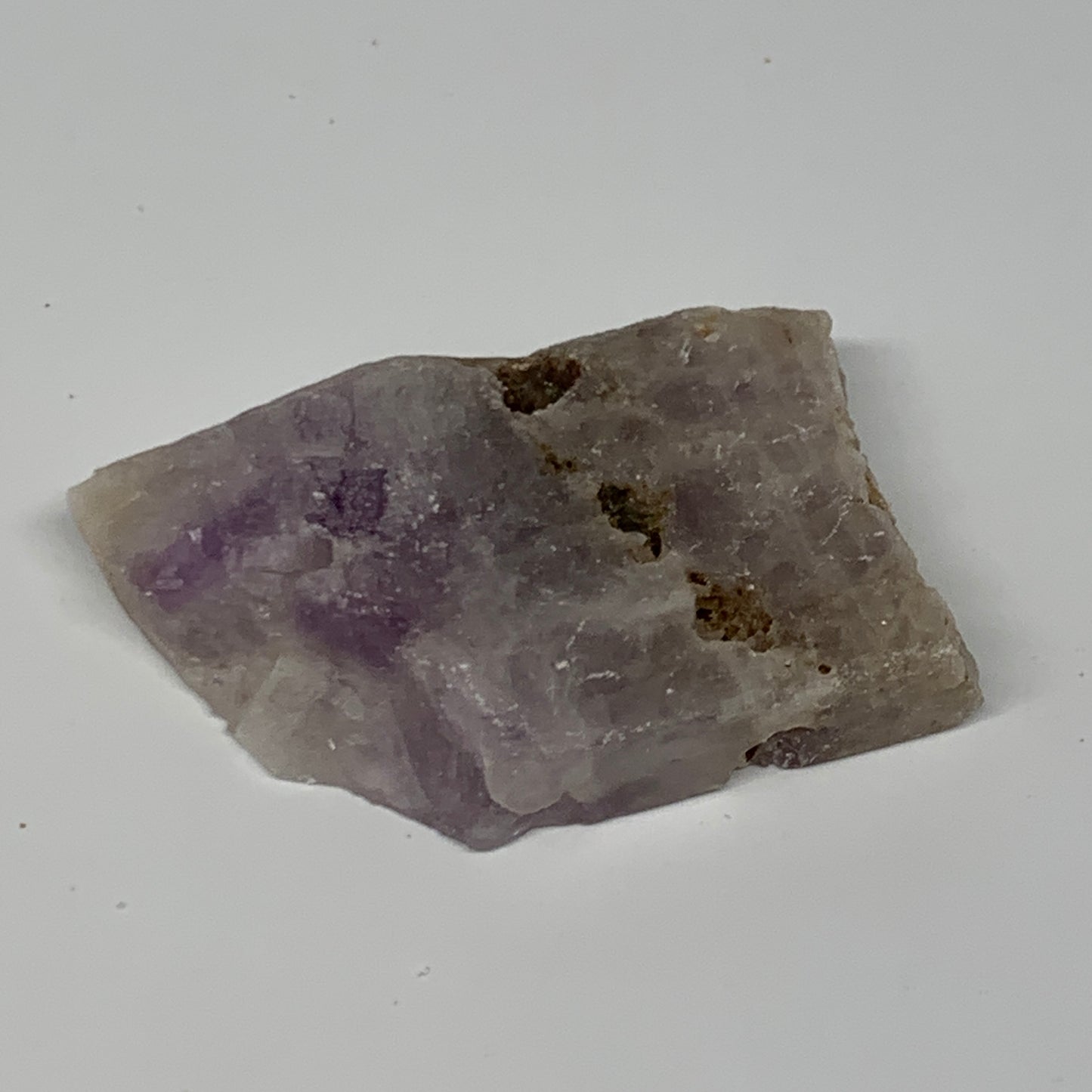 67.9g, 2.6"x1.9"x0.5", One face polished Banned Amethyst, One face semi polished